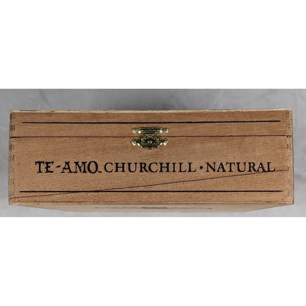 Te-Amo San Andres Valley Tobacco Empty Box Jewelry Storage Man Cave Desk Trinket - Picture 9 of 9